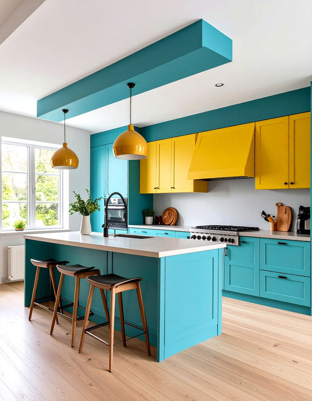 Painted Kitchen Soffit Camouflage Technique - 20 Kitchen Soffit Ideas