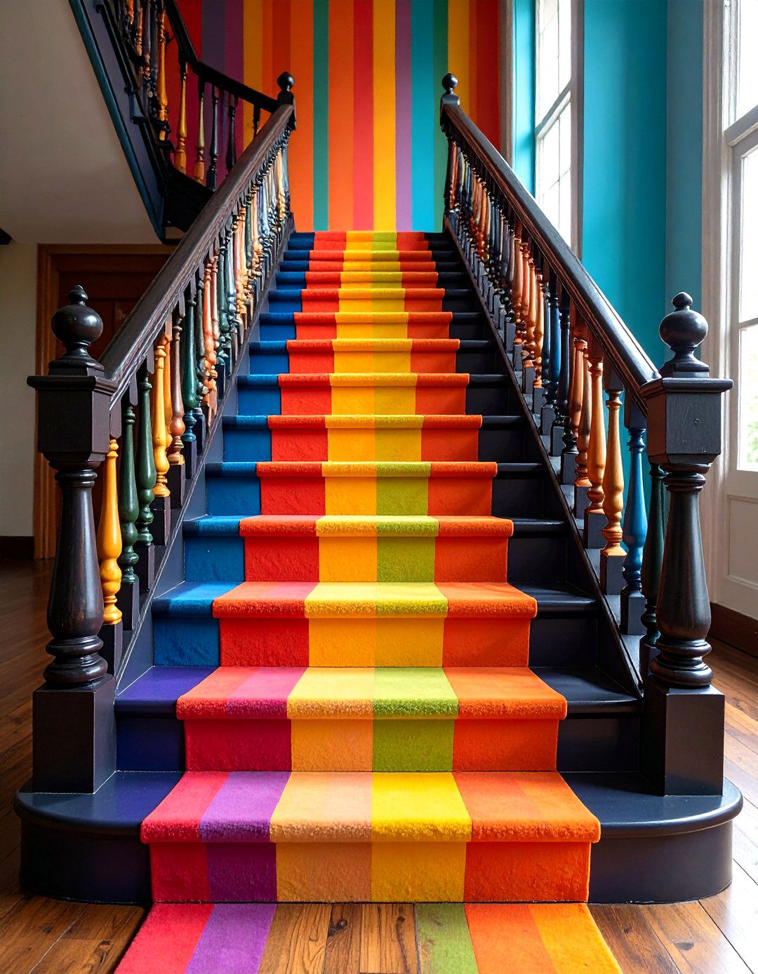 Painted Patterns - 20 Stair Riser Ideas