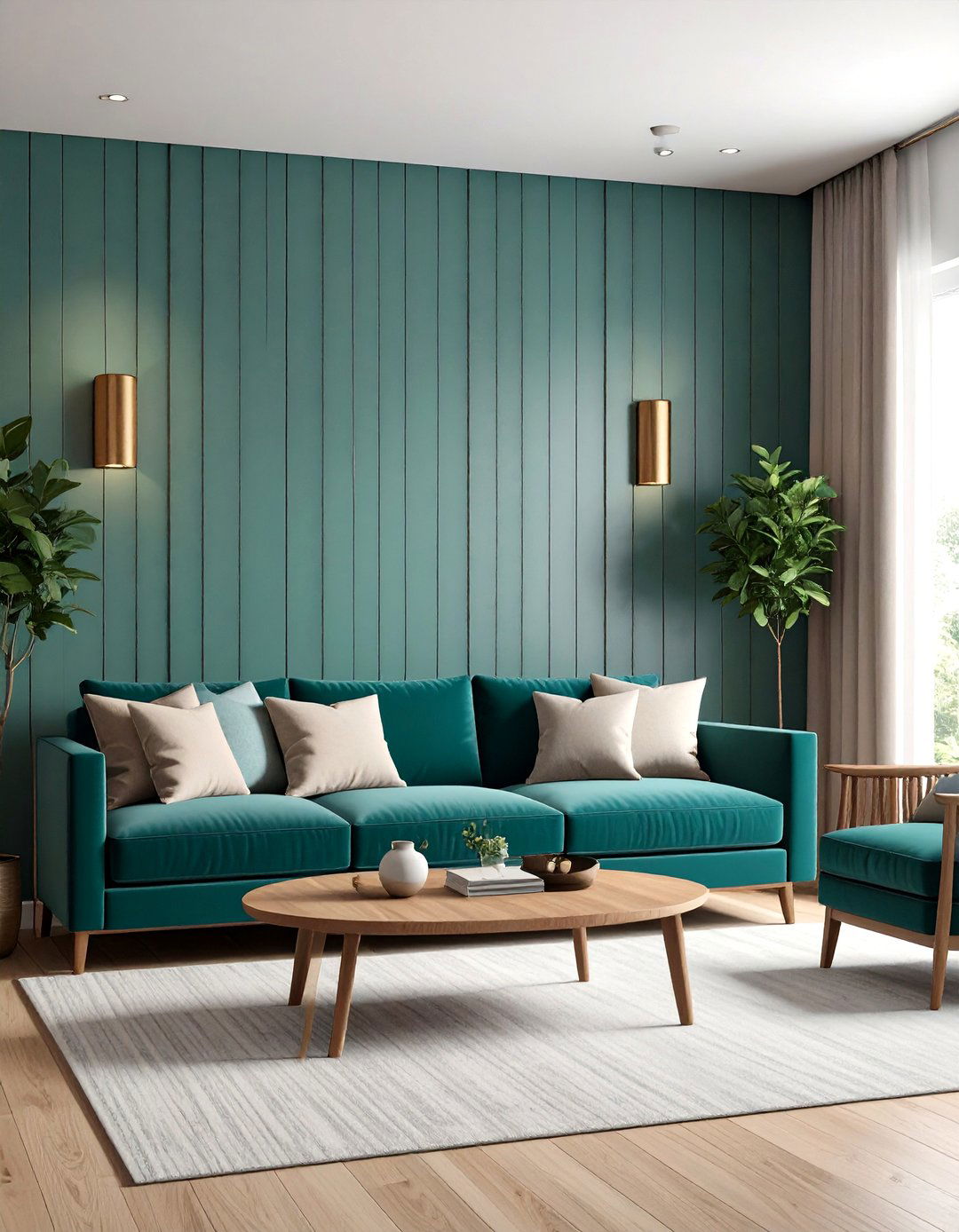 Painted Shiplap Basement Accent Wall for Fresh Coastal Charm - 20 Basement Accent Wall Ideas