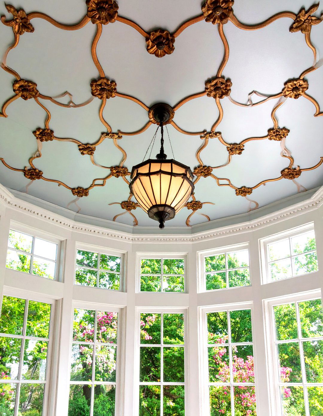Painted Tin Ceiling Tiles - 20 Victorian Sunroom Ideas