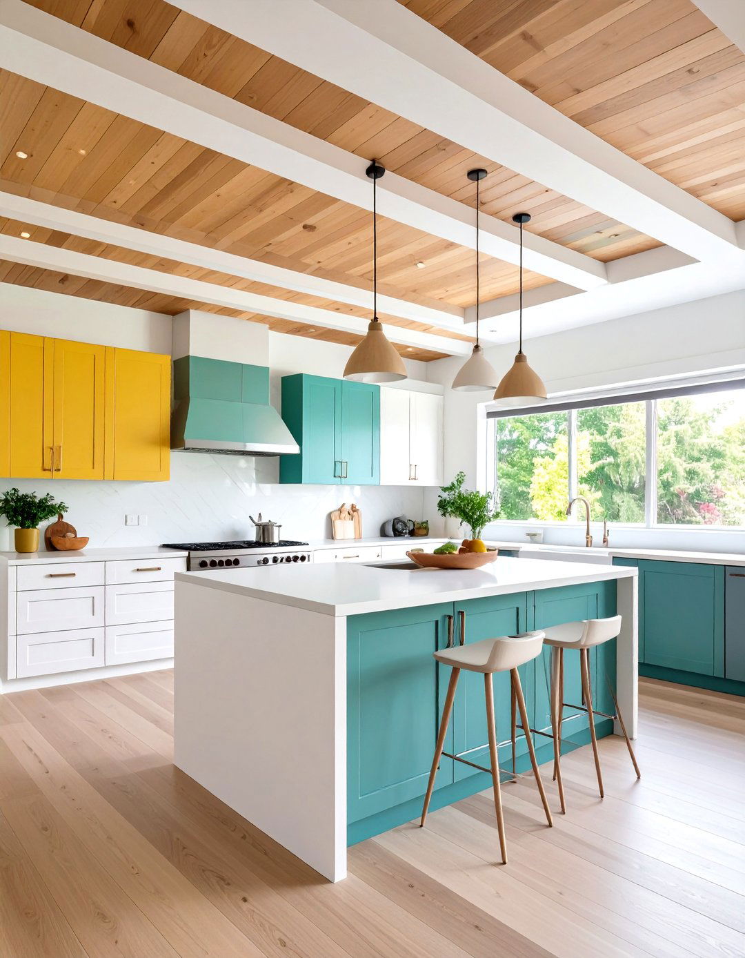 Painted Wood Ceiling Kitchen Ideas - 20 Wood Ceiling Kitchen Ideas
