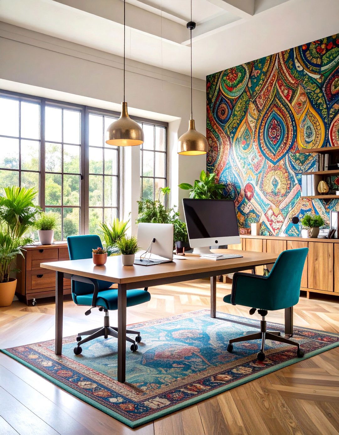 Paisley Pattern Office Wallpaper - 20 Office Wallpaper Ideas