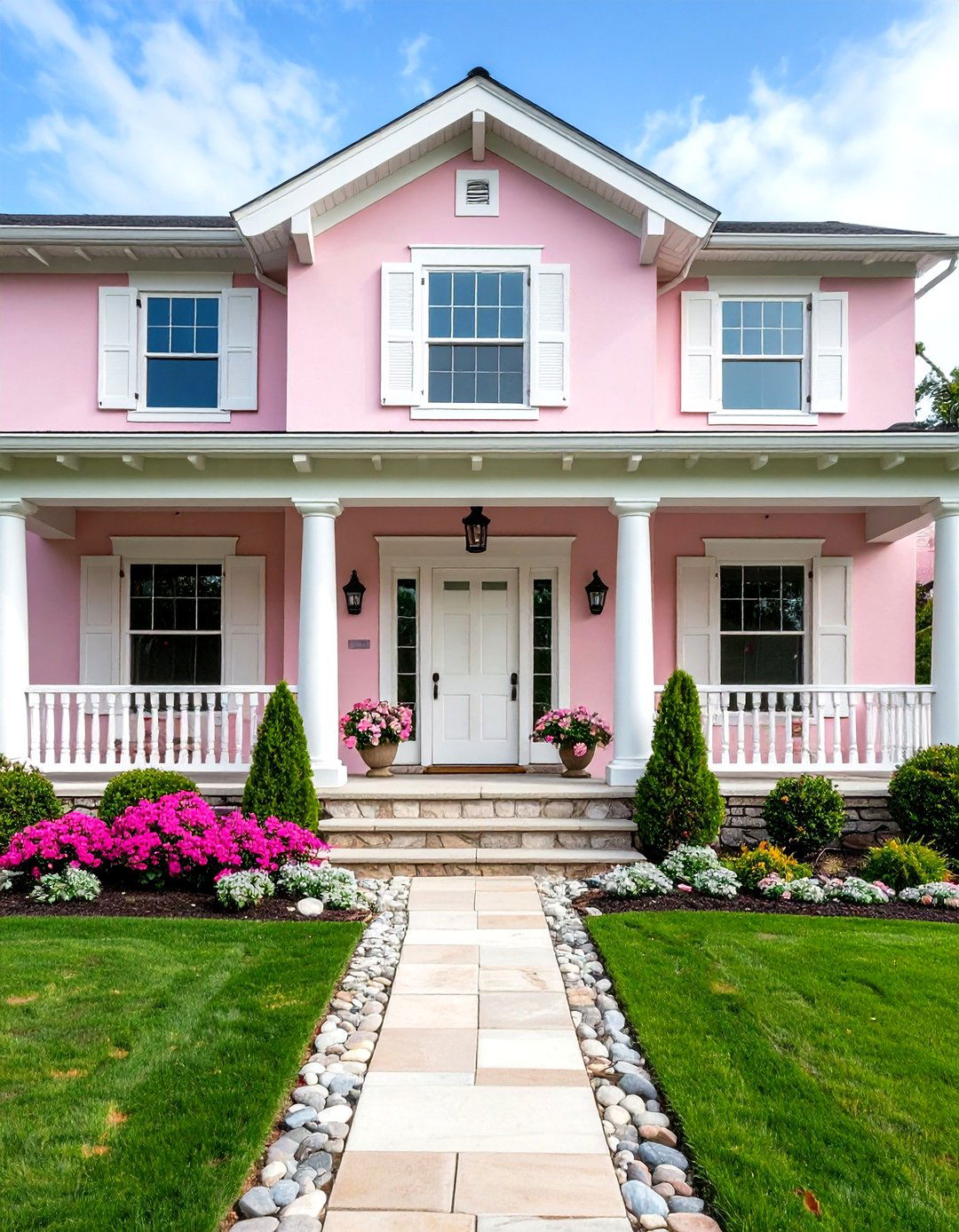Pale Pink SW - 20 Stucco Colors for Home Exteriors