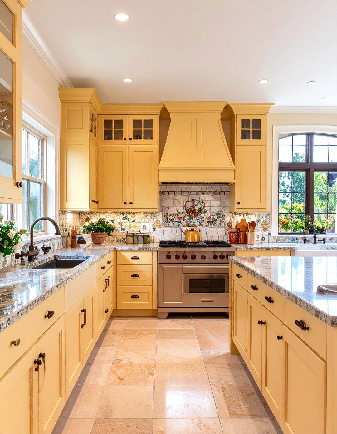 Pale Yellow Craftsman Kitchen with Mission Style Details - 20 Pale Yellow Kitchen Ideas