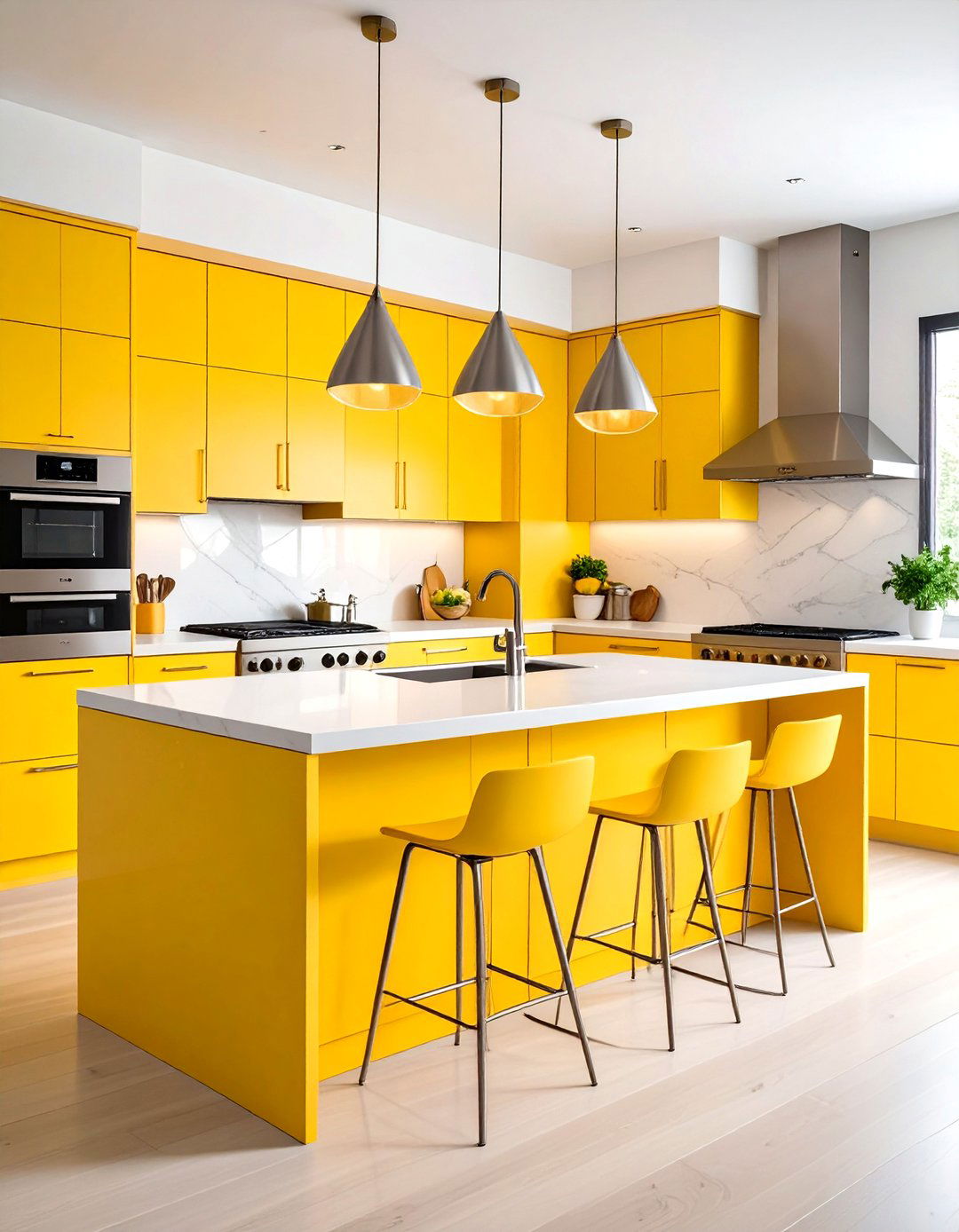 Pale Yellow Modern Minimalist Kitchen Design - 20 Pale Yellow Kitchen Ideas