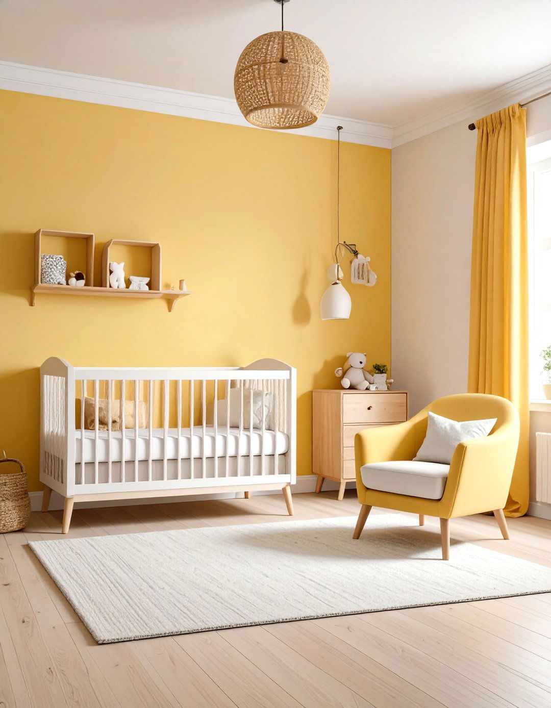 Pale Yellow Nursery Paint Palette - 20 Yellow Nursery Ideas
