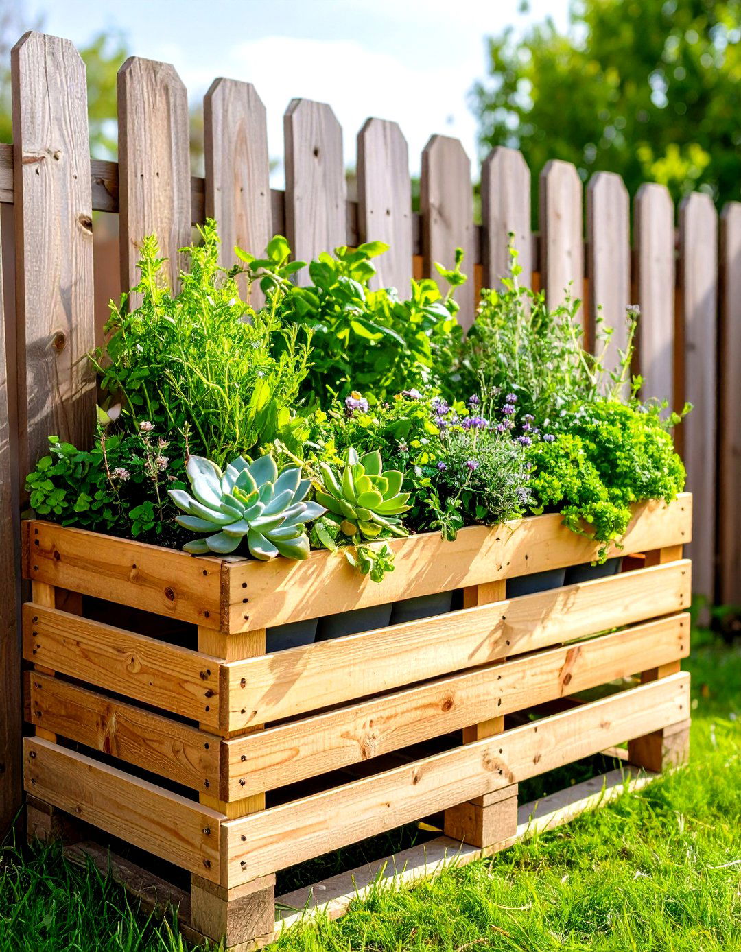 Pallet Planters - 20 Small Garden Ideas