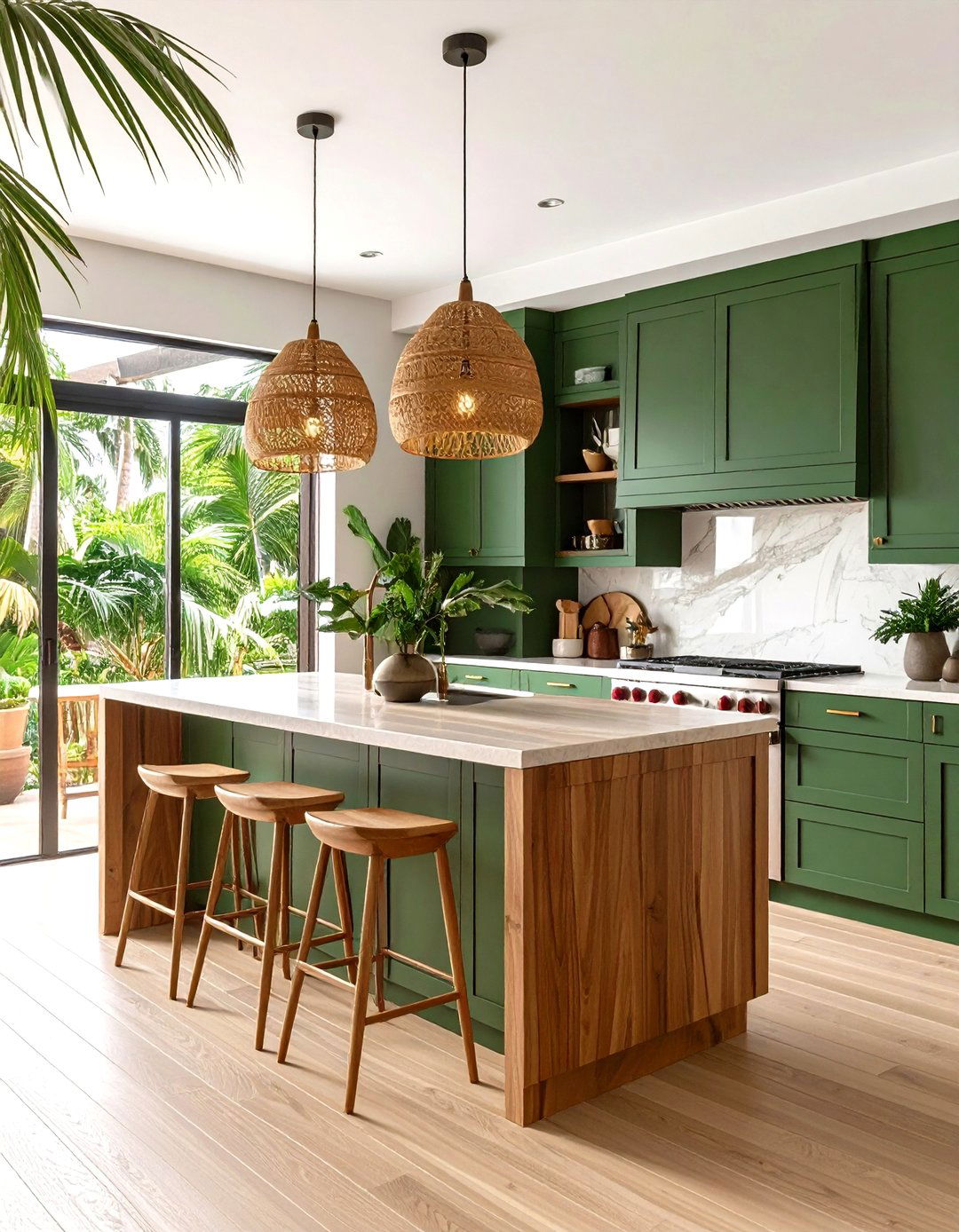 Palm Grove Tropical Kitchen - 20 Tropical Kitchen Ideas