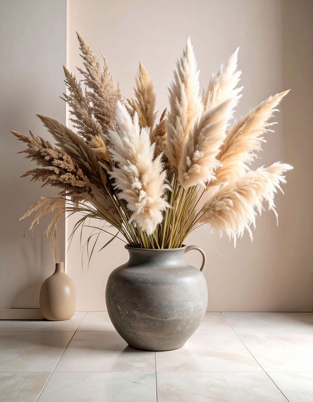 Pampas Grass Boho Flower Centerpiece - 20 Flower Centerpiece Ideas