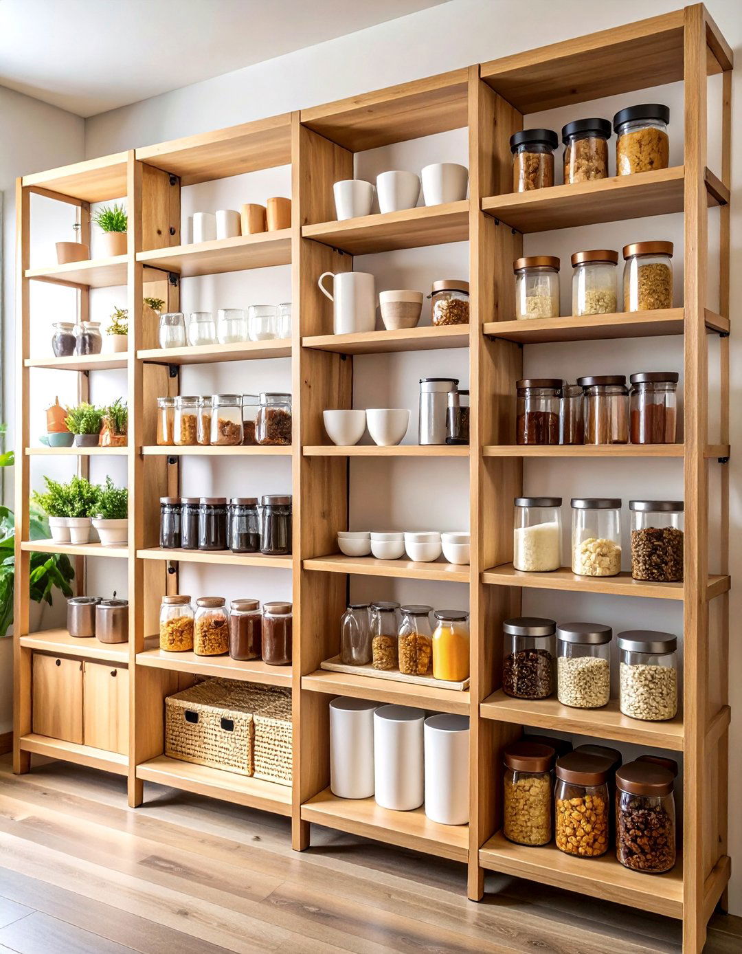 Pantry Coffee Station with Full Organization - 20 Coffee Station Ideas