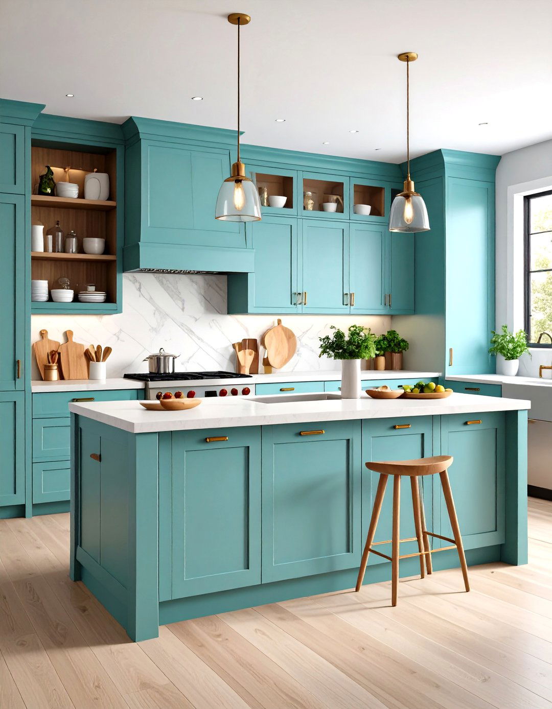 Pantry Integration Transitional Kitchen Layout - 20 Transitional Kitchen Ideas