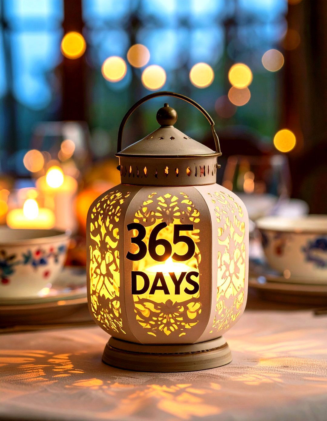 Paper Cut Luminary Sculpture - 20 First Wedding Anniversary Gift Ideas
