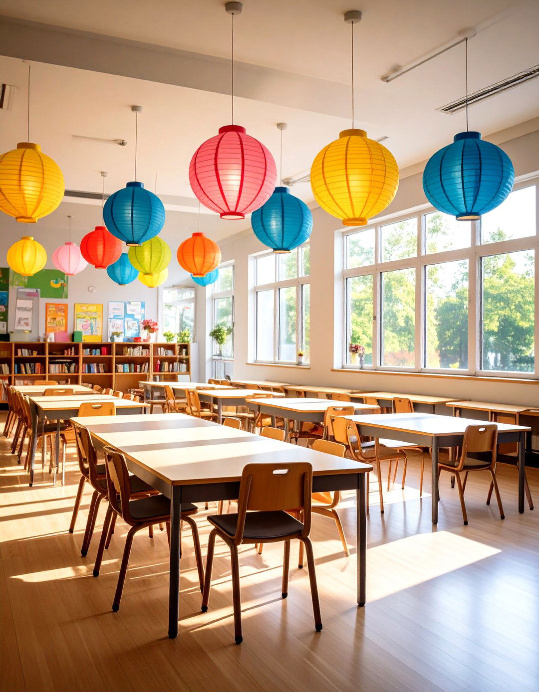 Paper Lantern Classroom Lighting for Cultural Learning - 20 Classroom Lighting Ideas