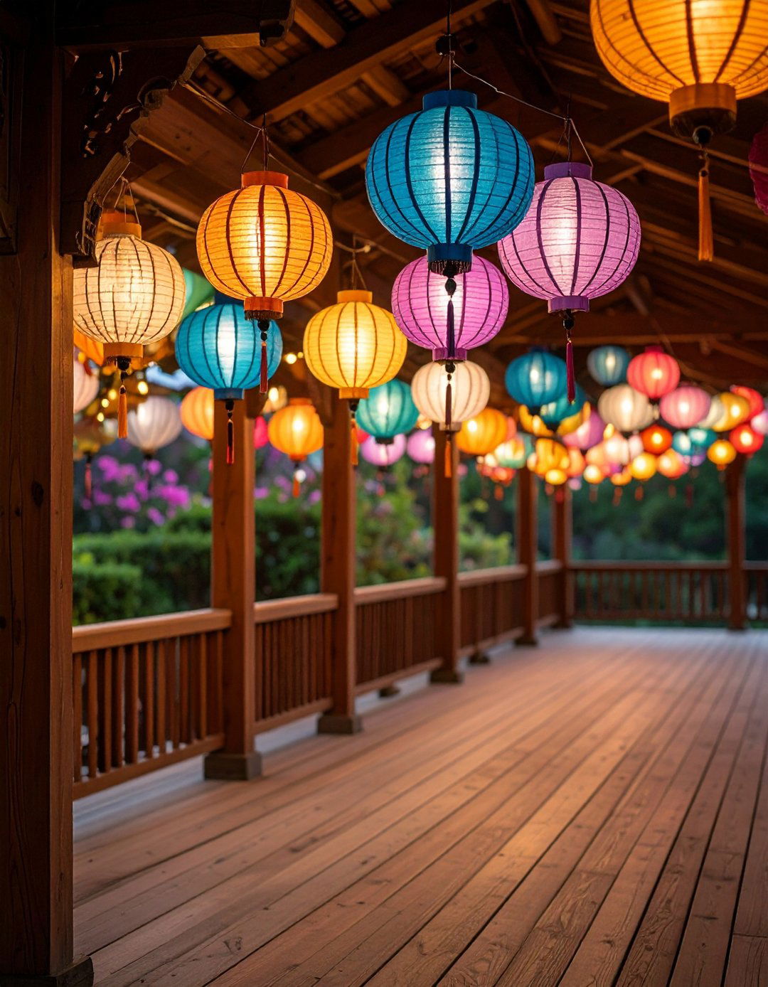Paper Lantern Gazebo Lighting for Festive Gatherings - 20 Gazebo Lighting Ideas