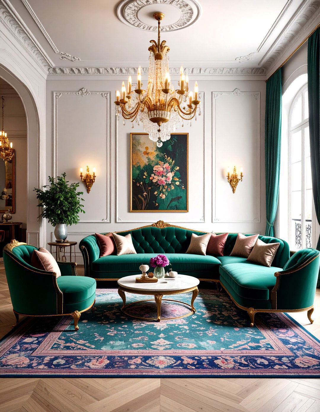 20 Elegant Parisian-Style Living Room Design Inspirations