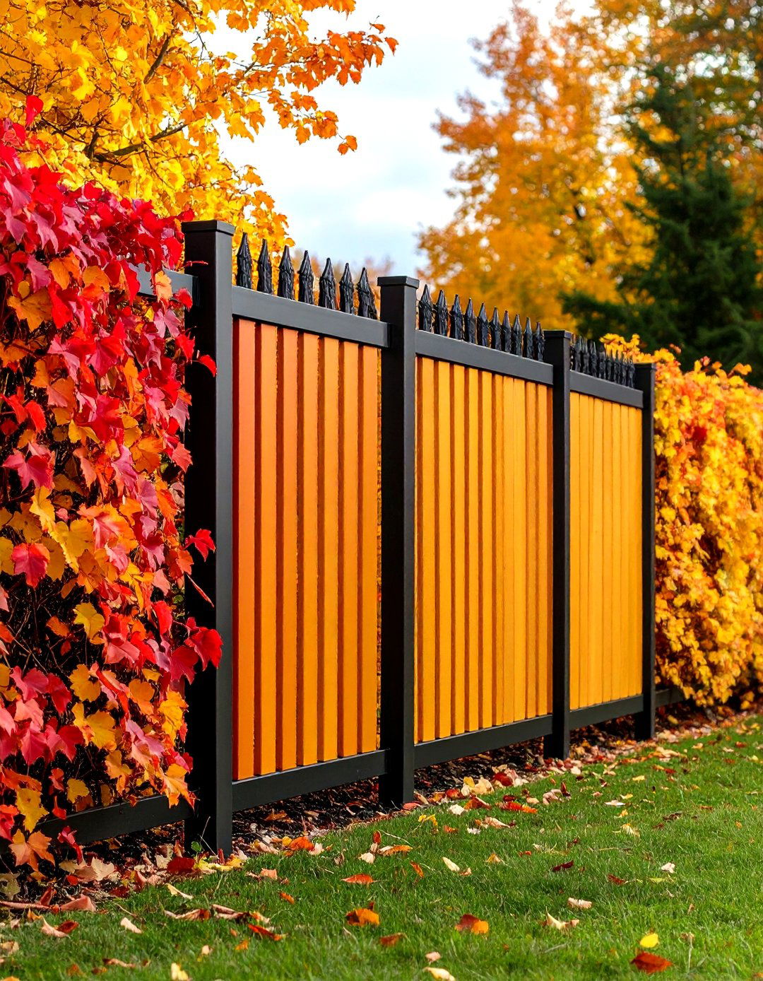 Partial Double High Fence - 20 Small Garden Fence Ideas