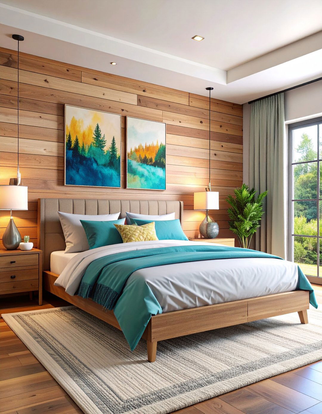 Partial Shiplap Wall - 20 Shiplap Bedroom Ideas