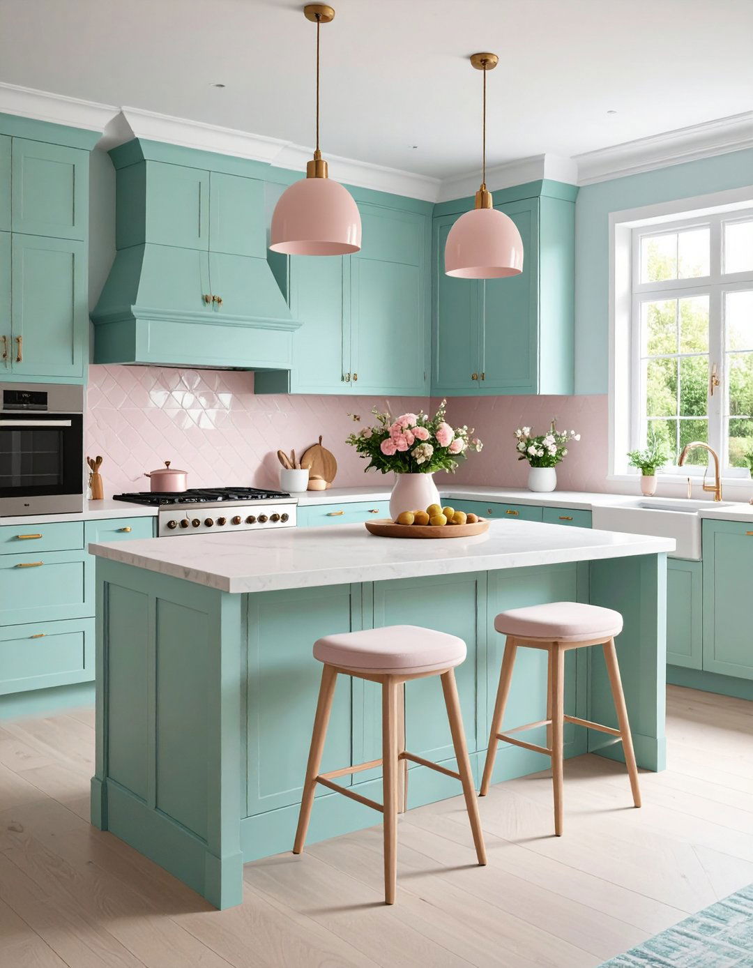 Pastel Accents - 20 Scandinavian Kitchen Ideas