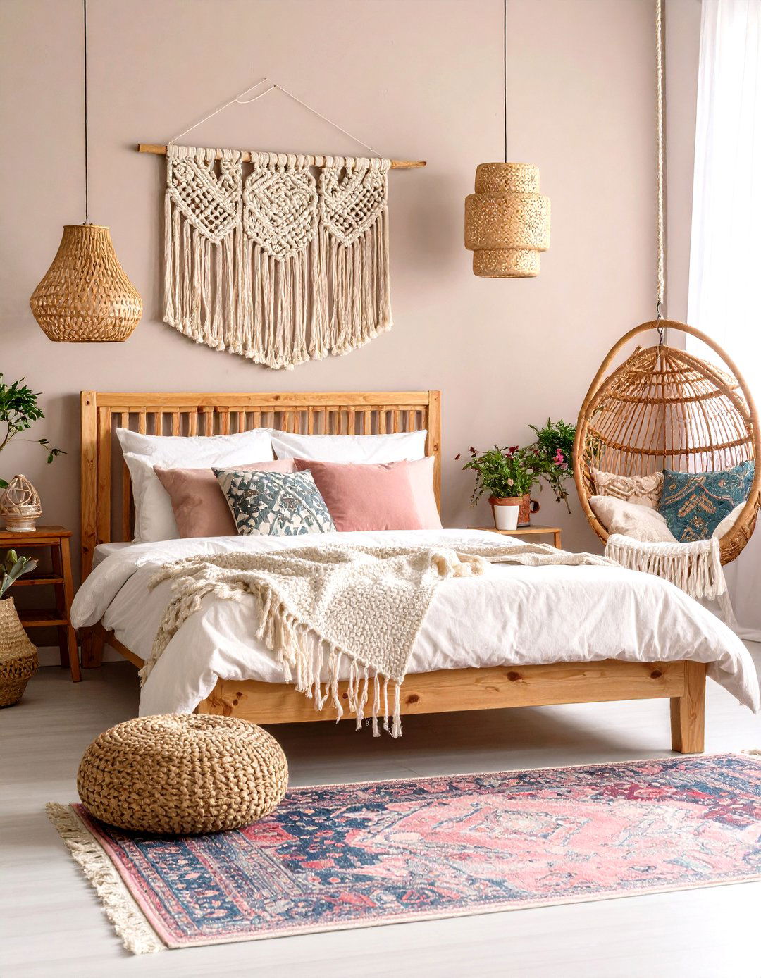 Pastel Bedroom with Boho Eclectic Style - 20 Pastel Bedroom Ideas