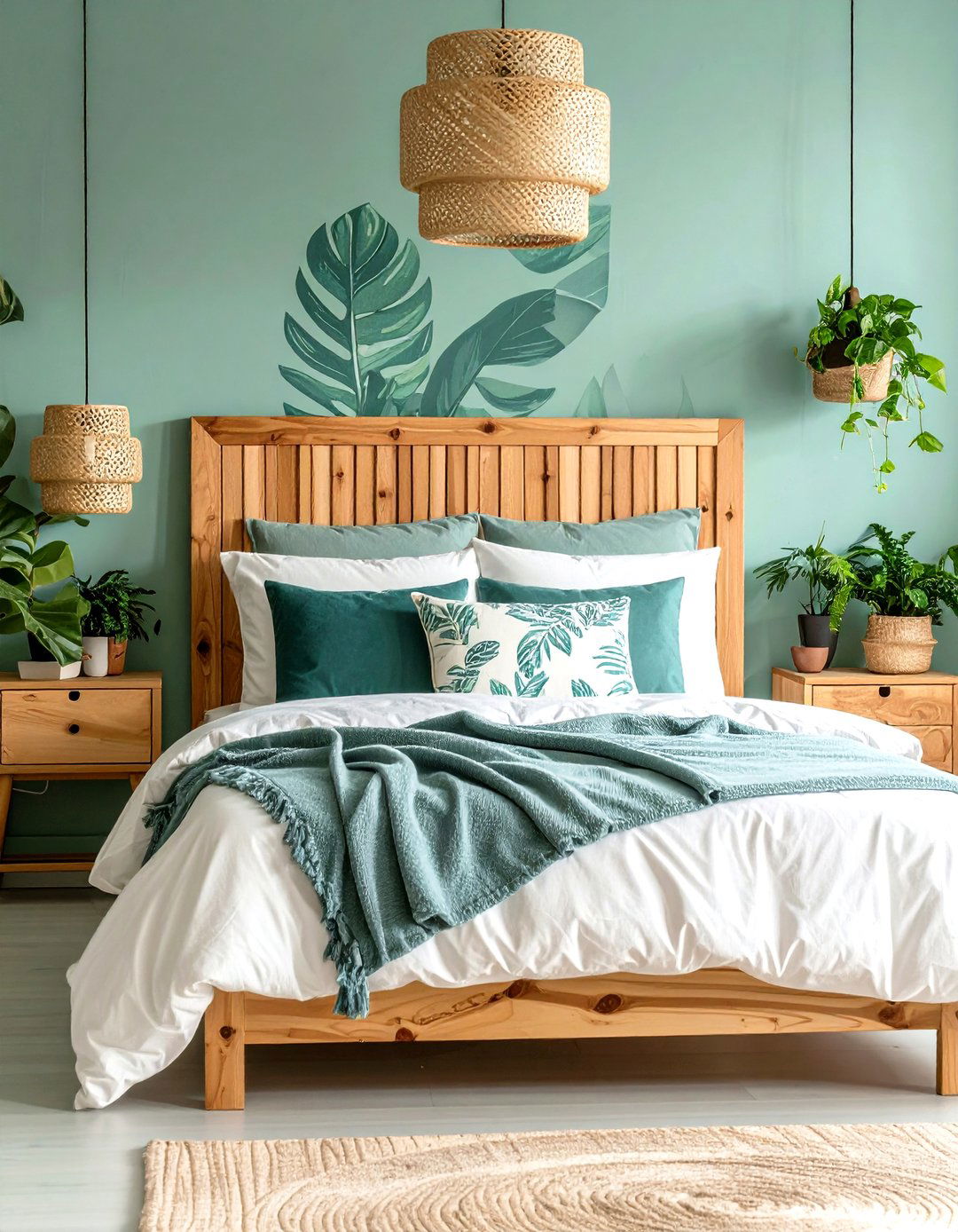 Pastel Bedroom with Botanical Garden Theme - 20 Pastel Bedroom Ideas