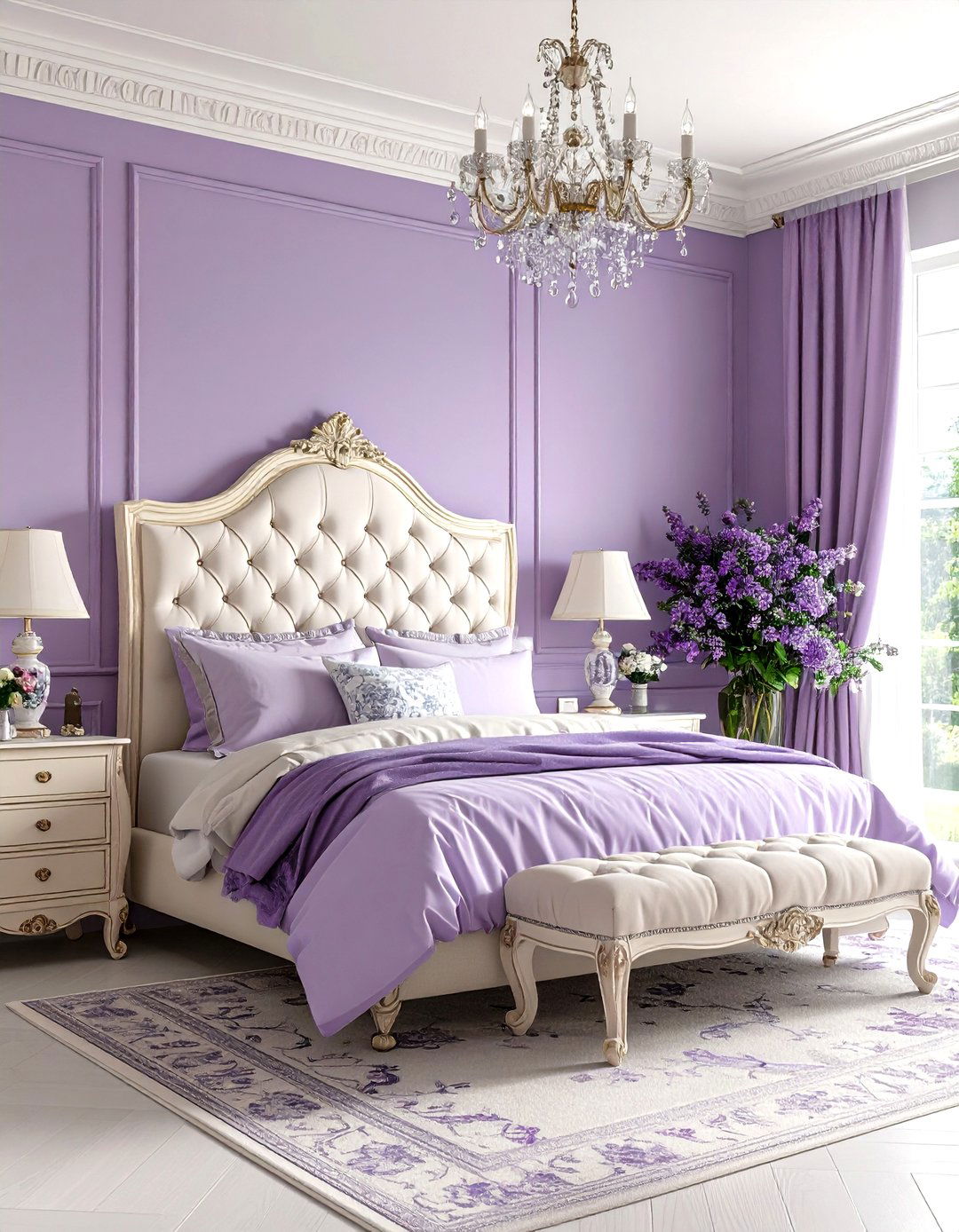 Pastel Bedroom with French Provincial Elegance - 20 Pastel Bedroom Ideas