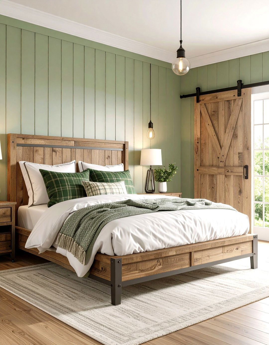 Pastel Bedroom with Modern Farmhouse Elements - 20 Pastel Bedroom Ideas