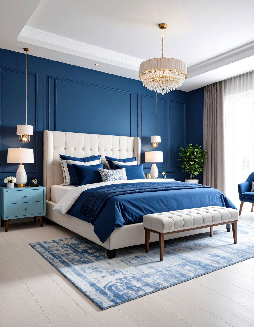 Pastel Bedroom with Monochromatic Color Drenching - 20 Pastel Bedroom Ideas
