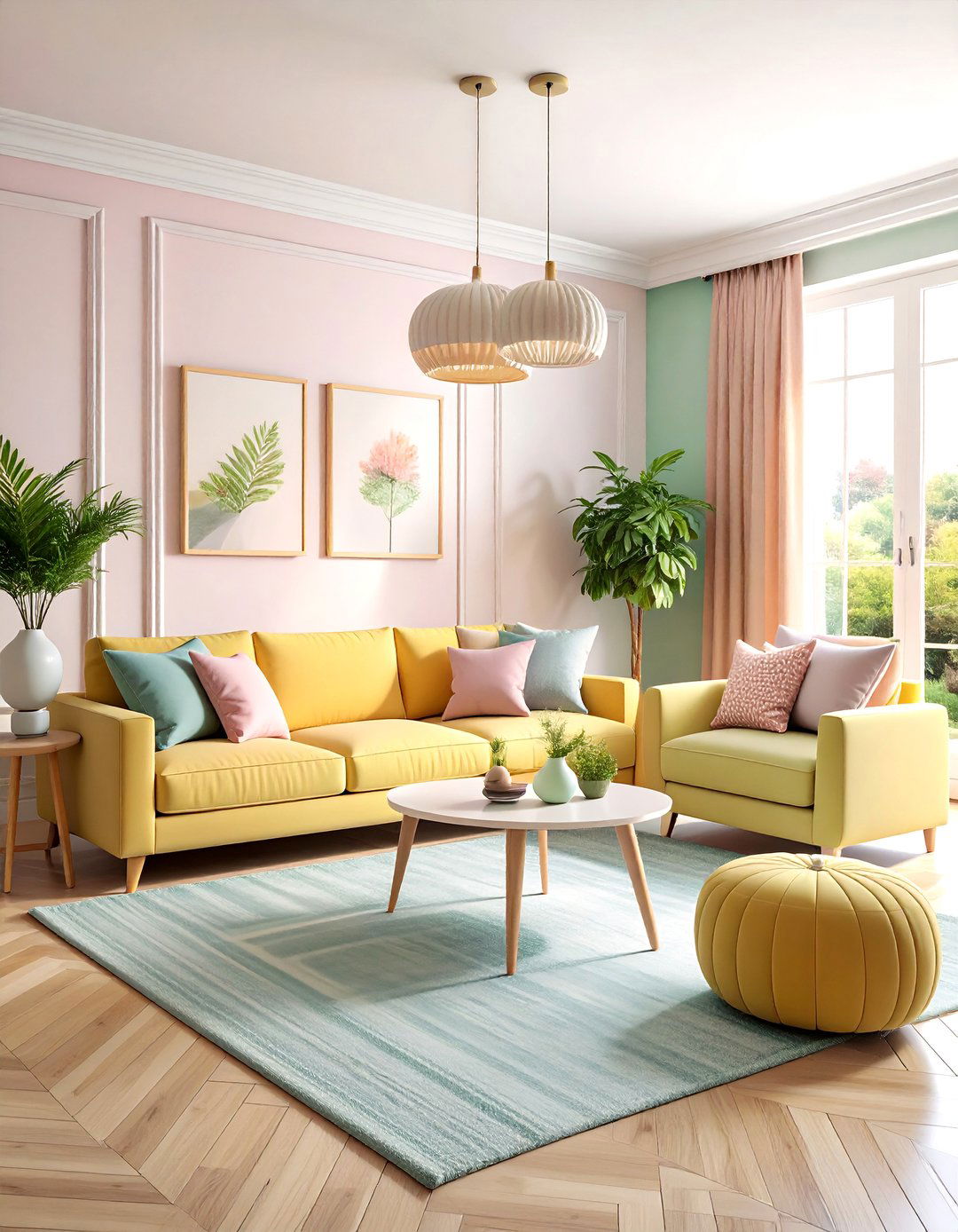 Pastel Colorful Room Ideas with Soft Rainbow Schemes - 20 Colorful Room Ideas