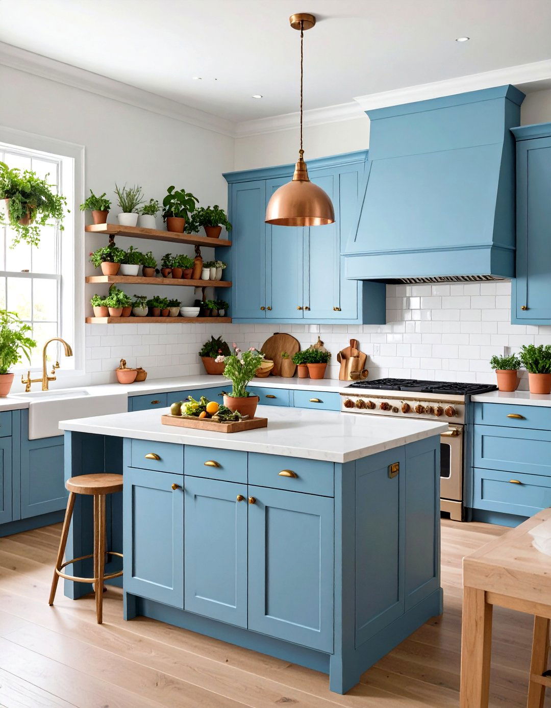 Pastel Colour Powder Blue Kitchen Serenity - 20 Pastel Colour Ideas for Your Home