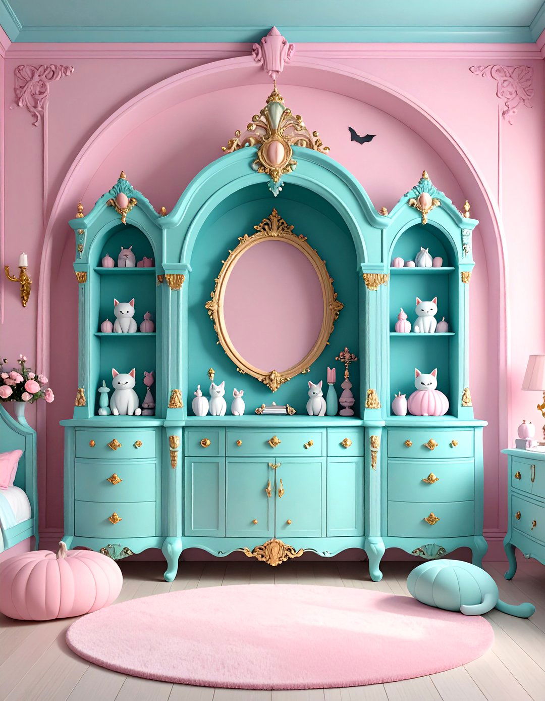Pastel Goth Kawaii Gaming Setup - 20 pastel goth bedroom ideas