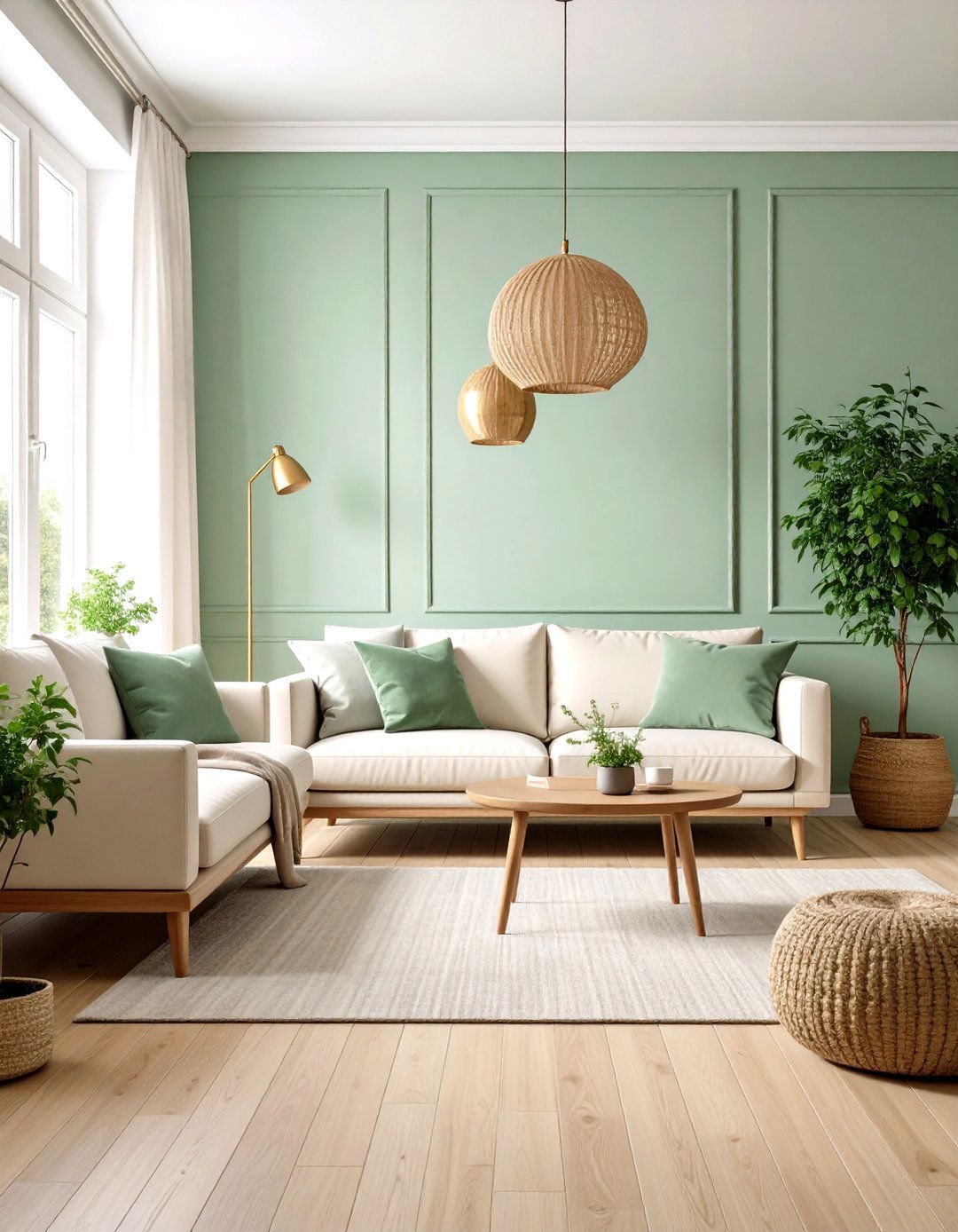 Pastel Living Room with Mint Green Scandinavian Minimalism - 20 Pastel Living Room Ideas
