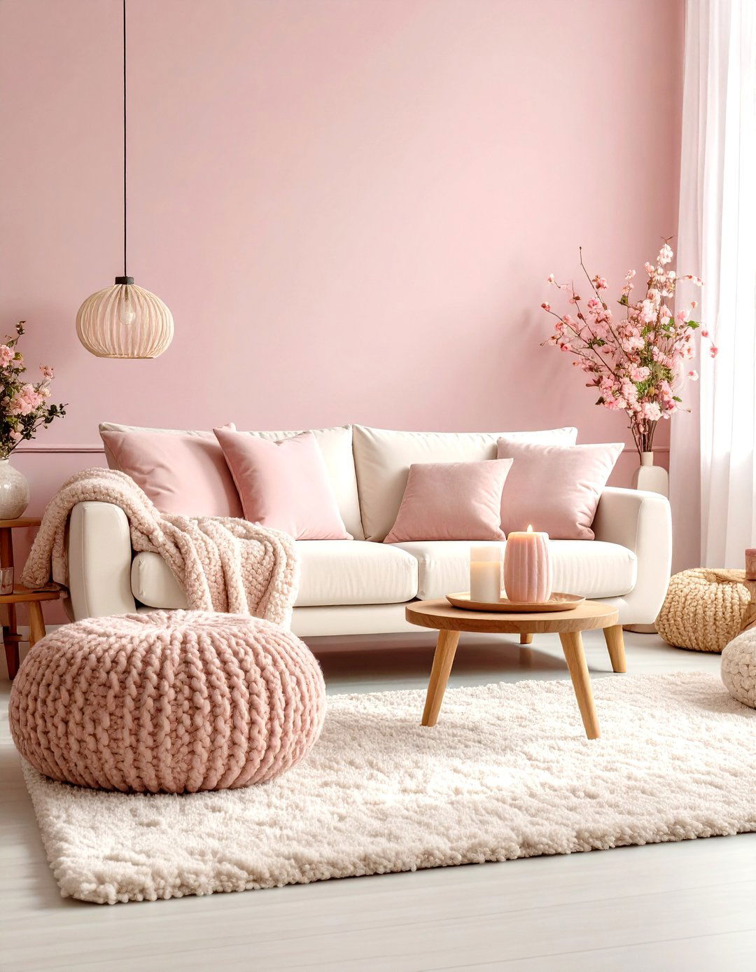 Pastel Living Room with Soft Pink Scandinavian Hygge - 20 Pastel Living Room Ideas