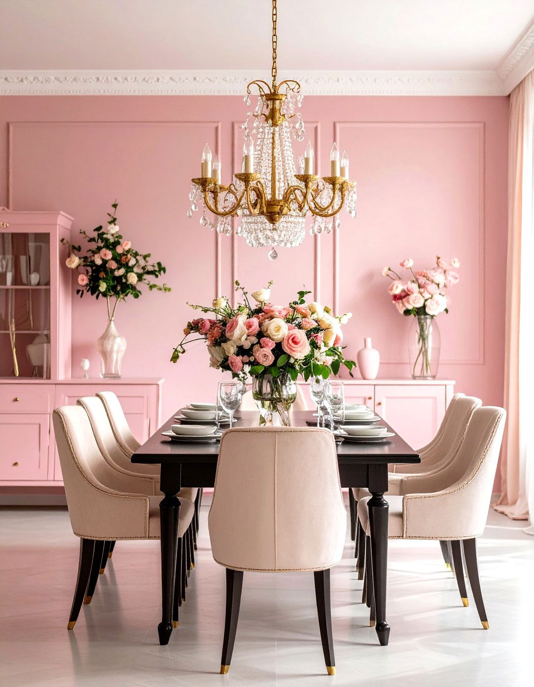 Pastel Room Ideas Blush Pink Formal Dining Room - 20 Pastel Room Ideas