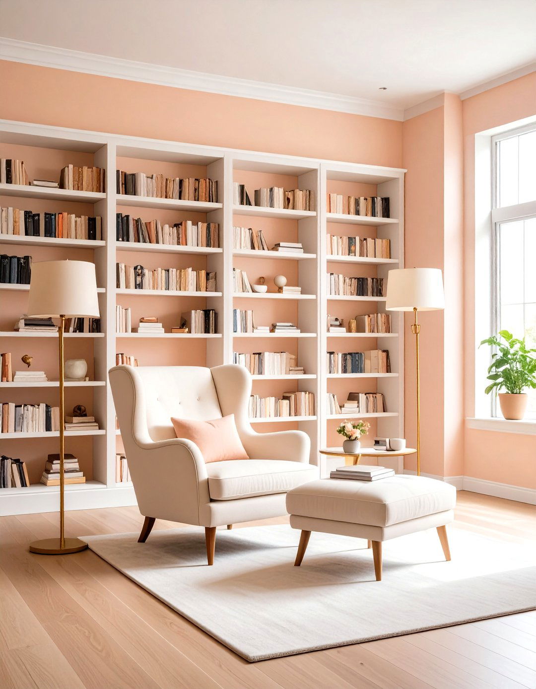 Pastel Room Ideas Peach Home Library - 20 Pastel Room Ideas