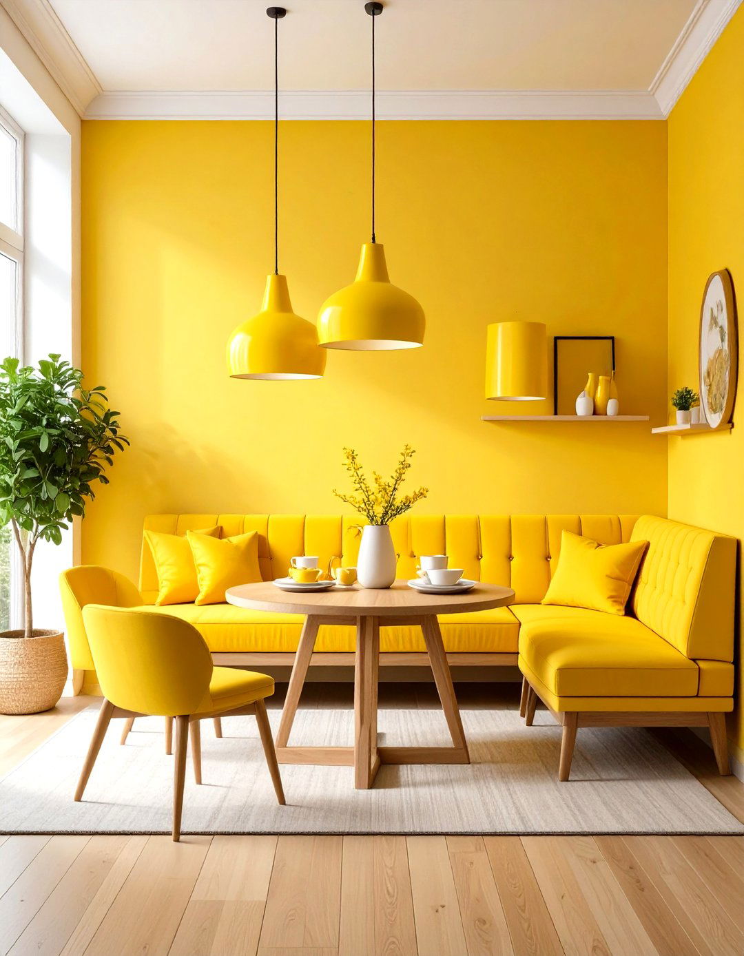 Pastel Room Ideas Yellow Breakfast Nook - 20 Pastel Room Ideas