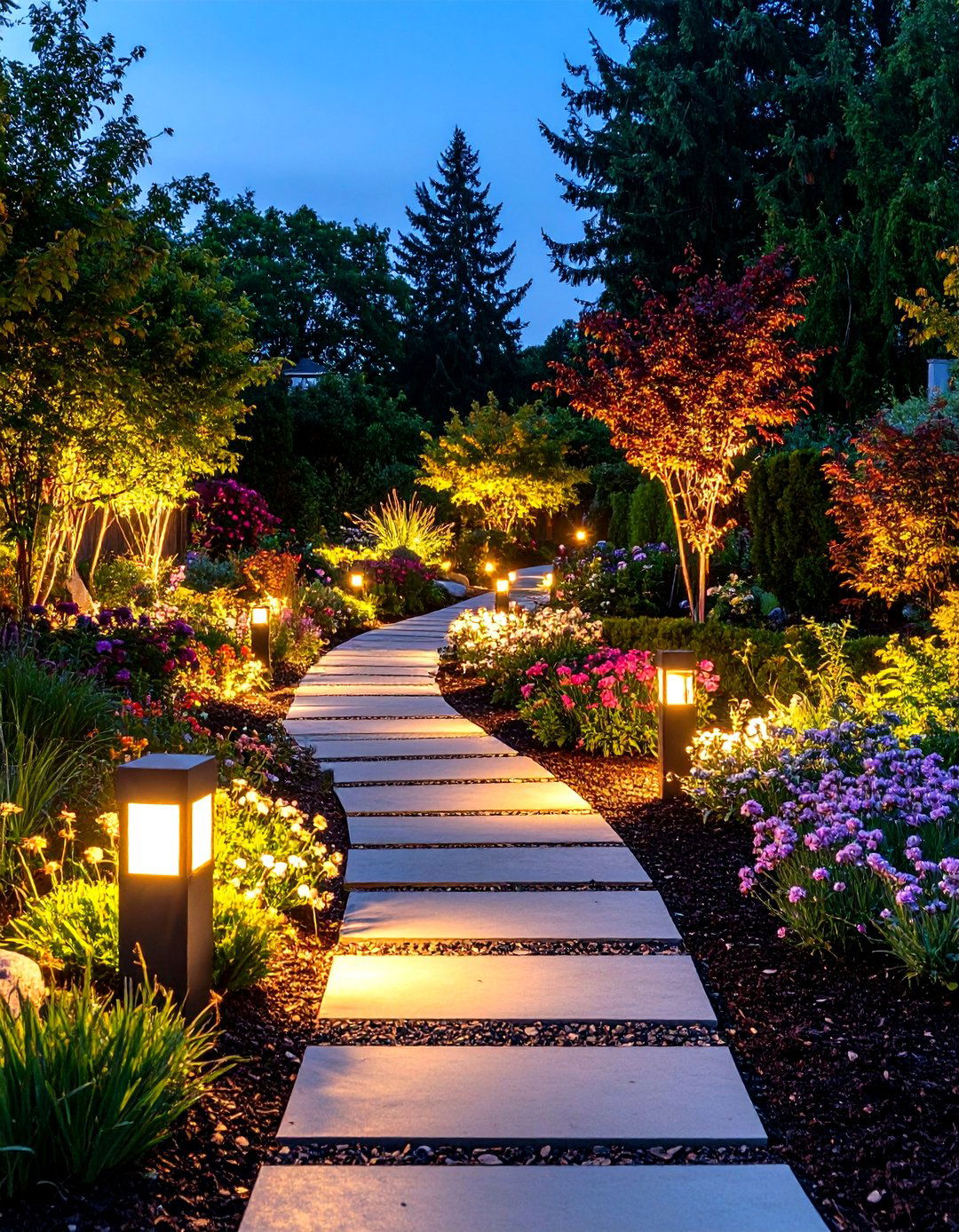 Pathway Border Outdoor Lighting Landscape Definition - 20 Outdoor Lighting Ideas