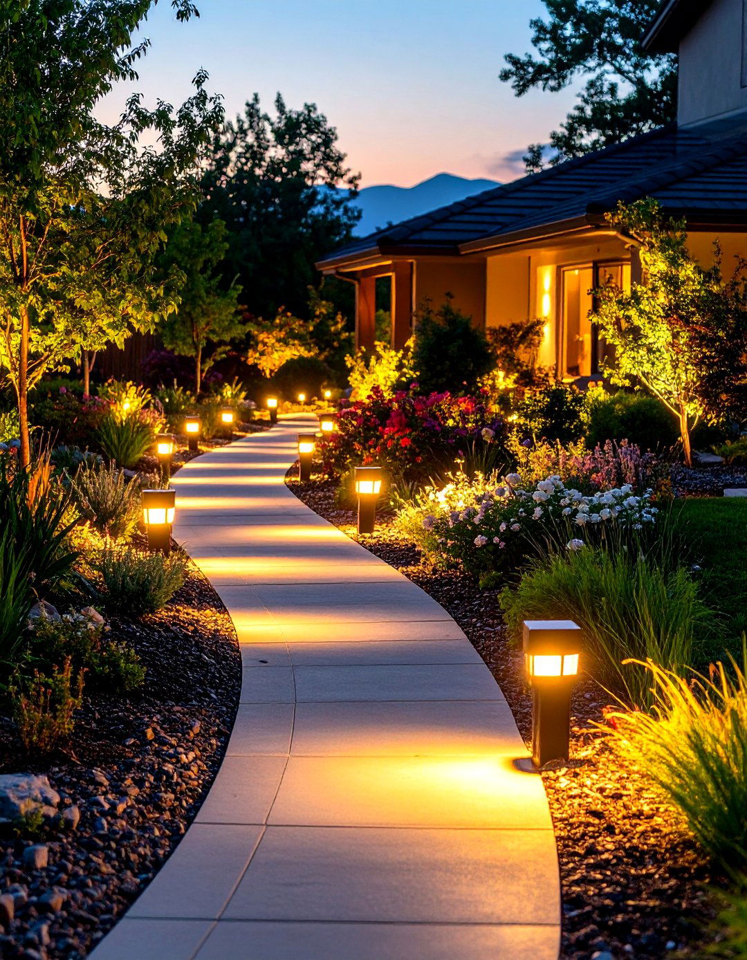 Pathway Lighting Marries Safety and Curb Appeal - 20 Curb Appeal Ideas