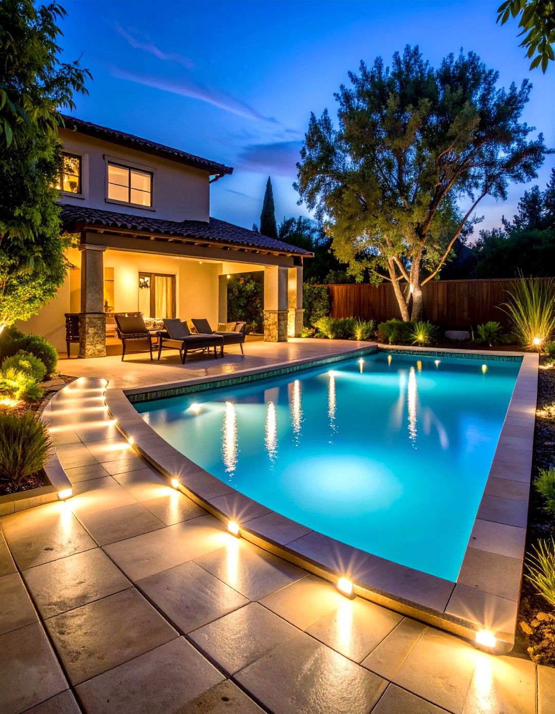 Pathway and Deck Pool Lighting Navigation System - 20 Pool Lighting Ideas