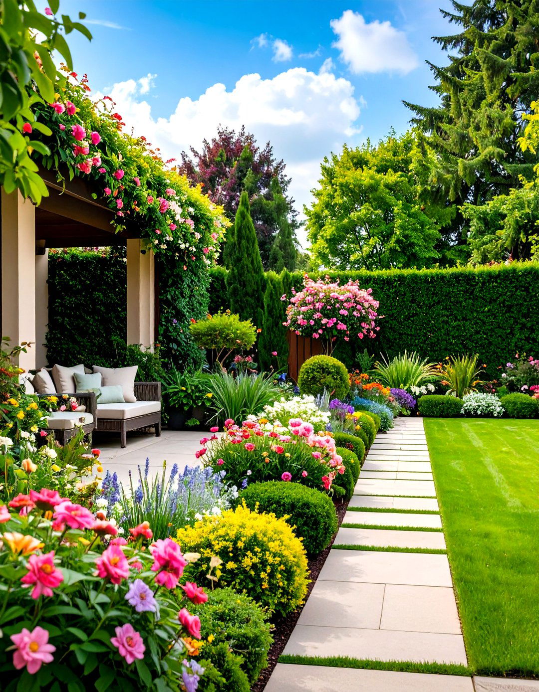 Patio Privacy Hedge and Shrub Screening - 20 Patio Privacy Ideas