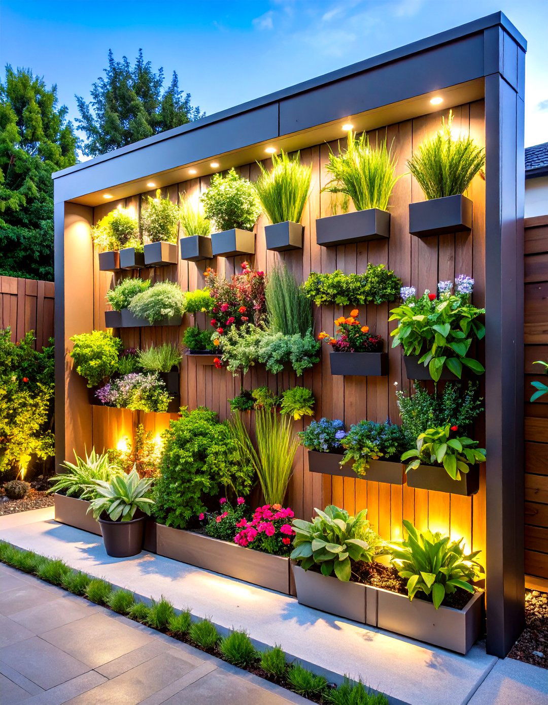 Patio Privacy Living Wall Garden - 20 Patio Privacy Ideas