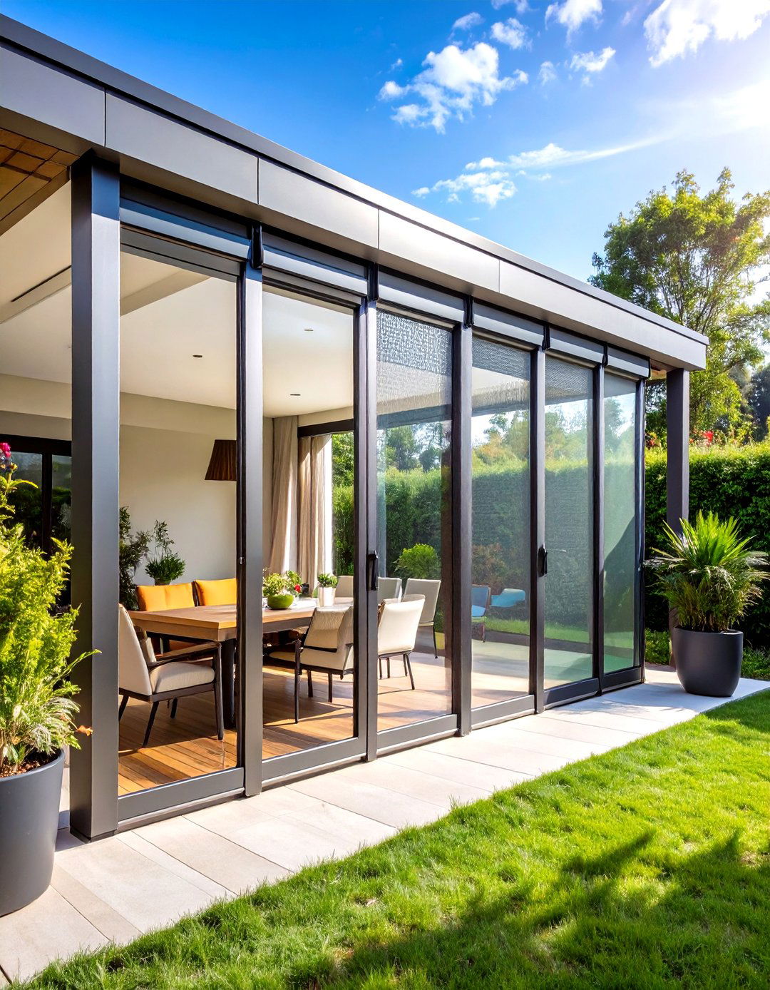 Patio Privacy Retractable Screen System - 20 Patio Privacy Ideas