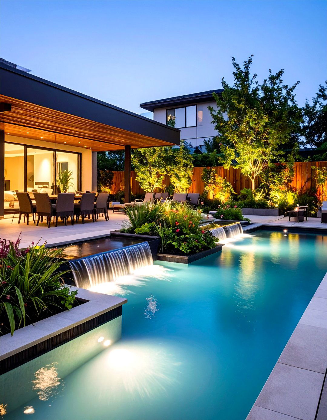 Patio Privacy Water Feature Integration - 20 Patio Privacy Ideas