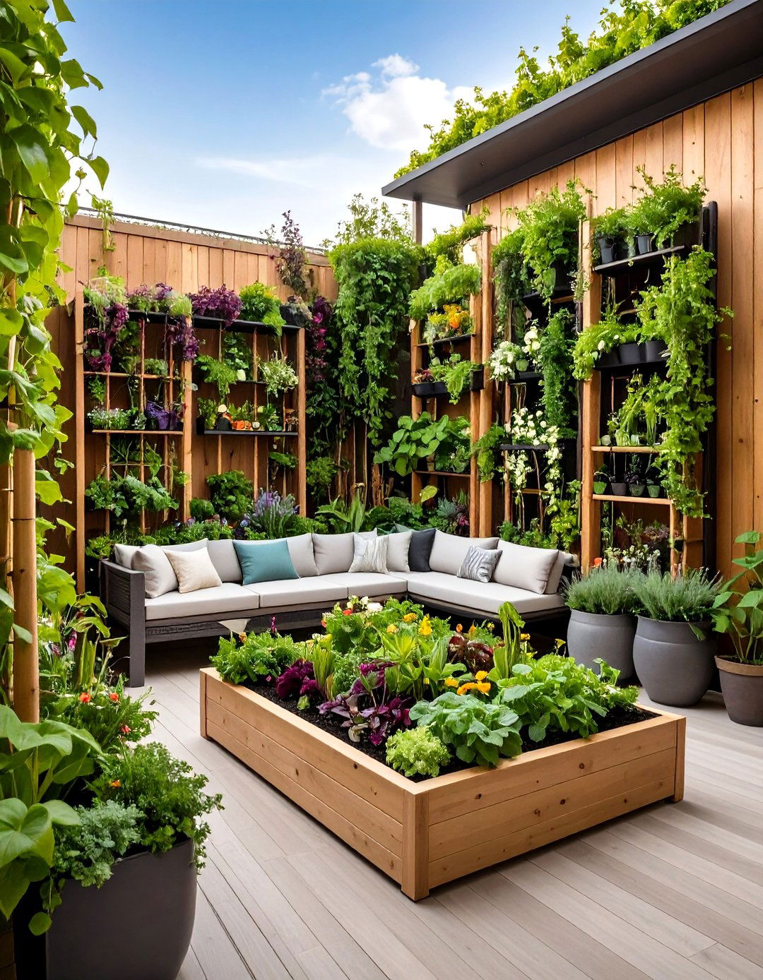 Patio Small Garden Climbing Plant Trellis - 20 Patio Small Garden Ideas