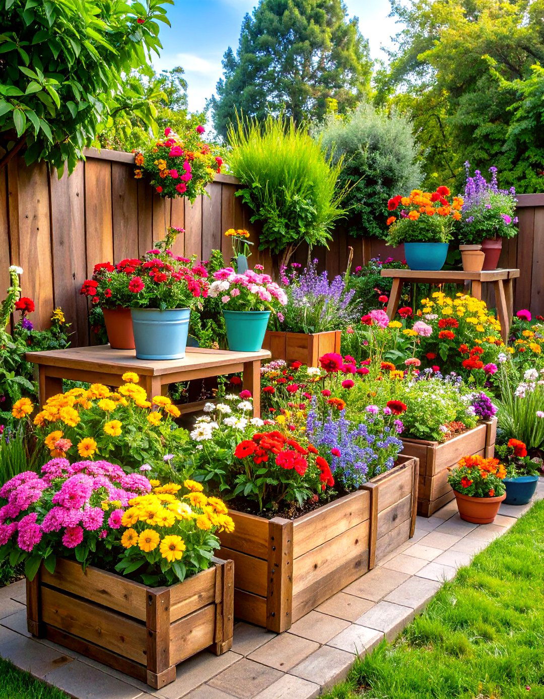Patio Small Garden Container Cutting Garden - 20 Patio Small Garden Ideas