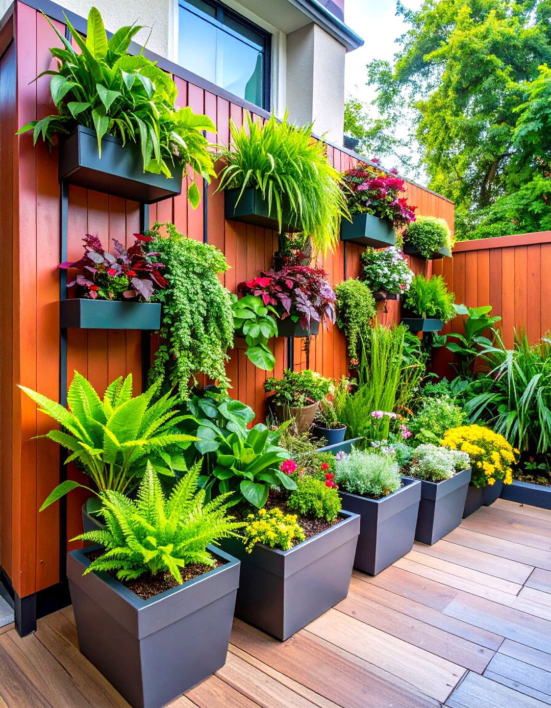 Patio Small Garden Vertical Living Wall - 20 Patio Small Garden Ideas