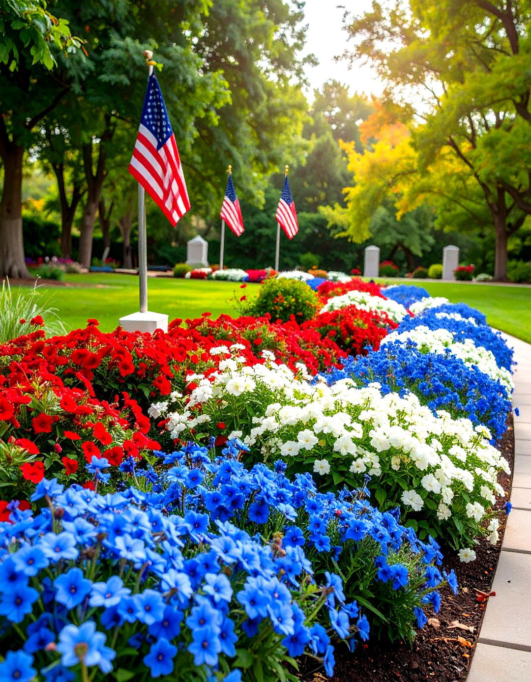 Patriotic Memorial Garden - 20 Memorial Garden Ideas