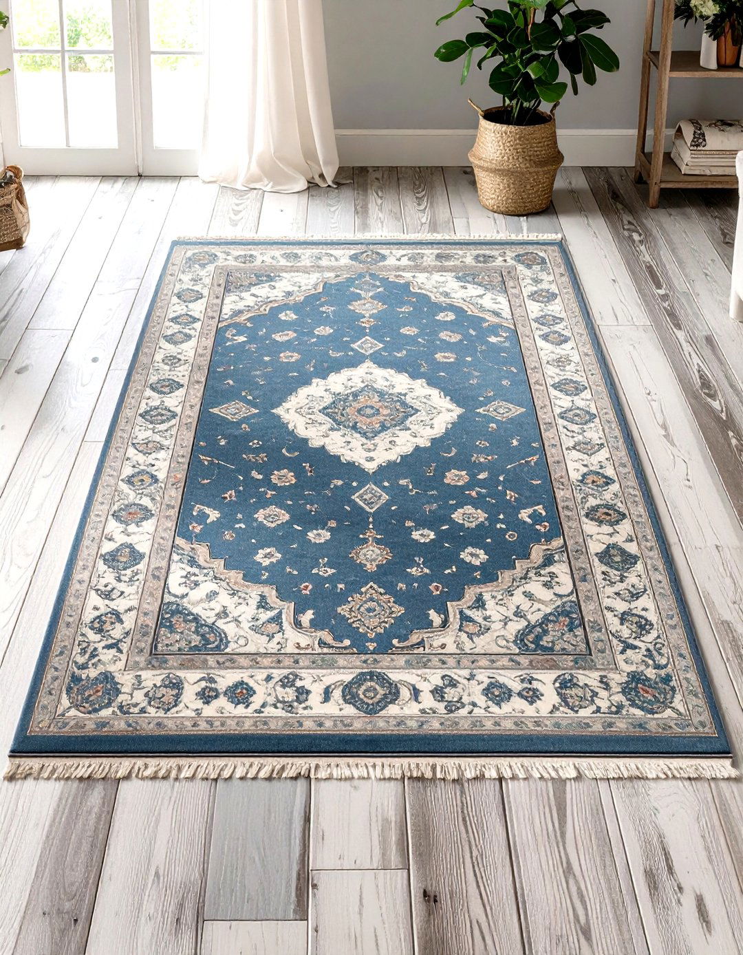 Patterned Area Rugs - 20 Shabby Chic Bedroom Ideas