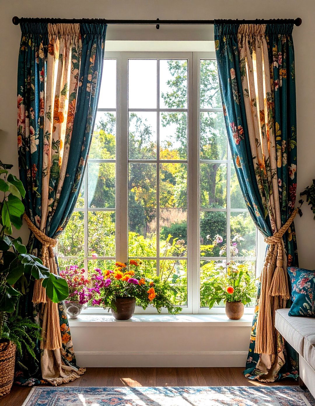Patterned Curtains and Window Dressings - 20 Bohemian Interior Design Ideas