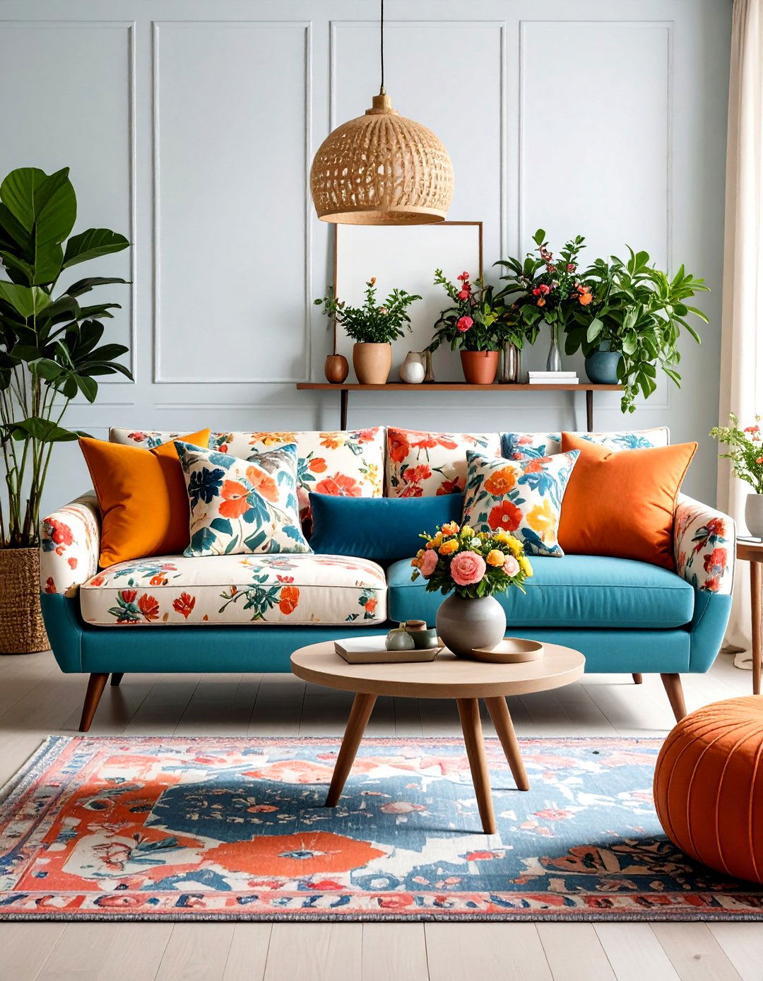 Patterned Sofas - 20 Vintage Decor Ideas