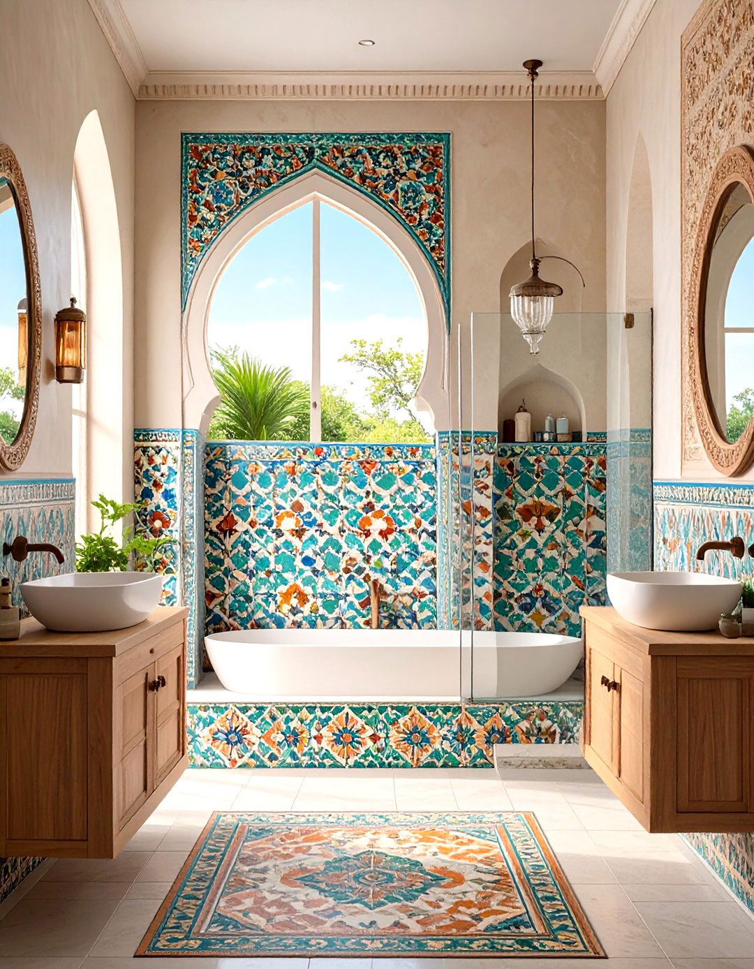 Patterned Tile Niche - 20 Shower Niche Ideas